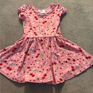 ⭐️3 for $25⭐️ Cherry Print Pink Kids Dress
